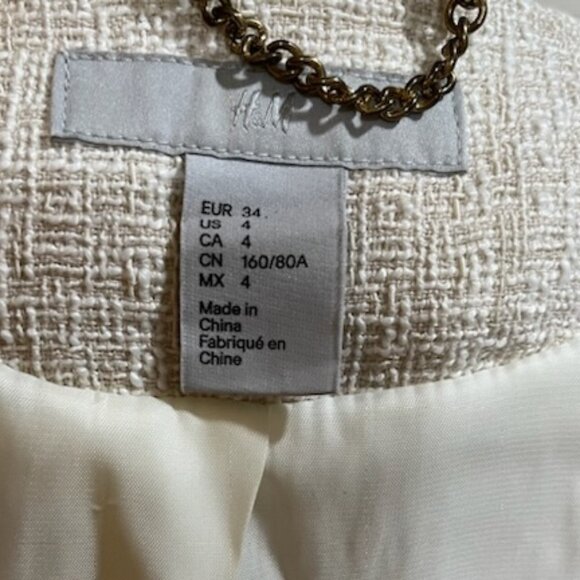 H & M Suit Jacket- Size 4 - Picture 3 of 4